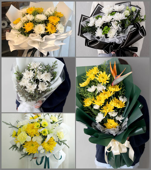 河北石家庄辛集市小辛庄乡白事花束代送